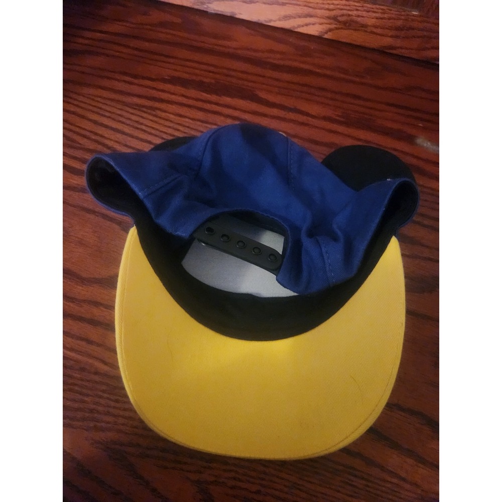 Disney‎ World MICKEY MOUSE Baseball Cap Hat with Ears Youth Blue And Yellow Hat - Picture 3 of 4